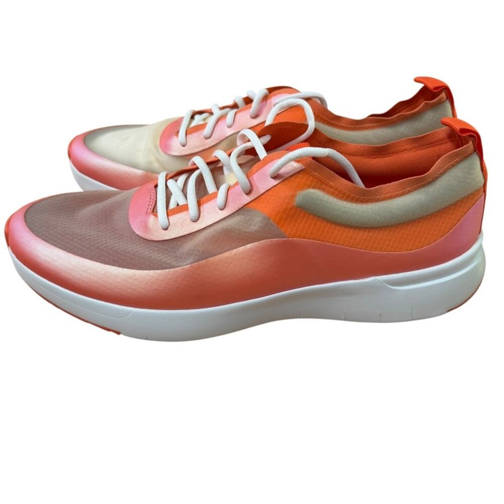 Fitflop Sneakers Men's Size 43 US 10 Mesh New No Box Orange Tan Comfort Grandpa